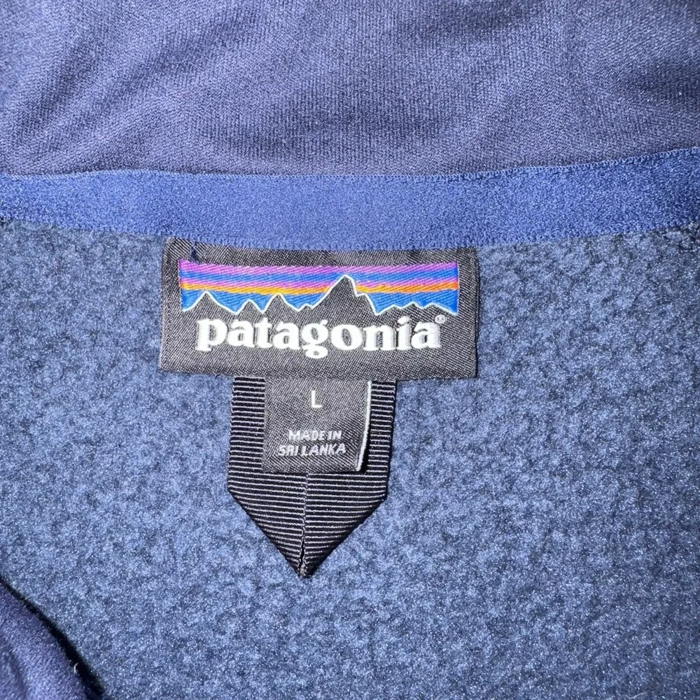 Patagonia Men's Better Sweater Vest Navy Blue Nena Full Zip Fleece Size Large
